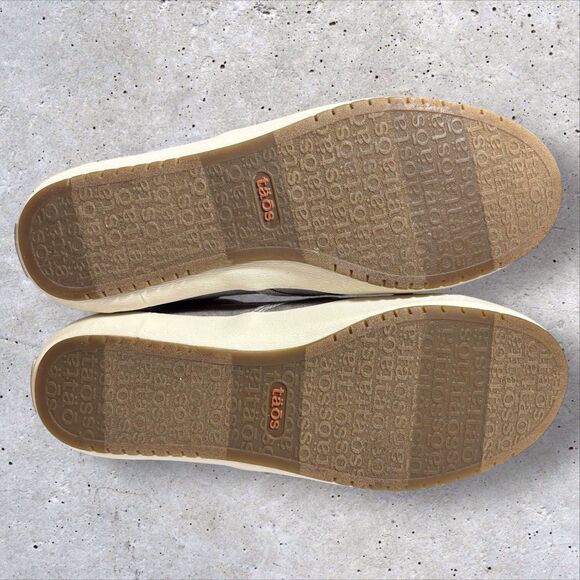 Taos Dandy Canvas Sneakers Womens 7.5 Gray Slip On Comfy Casual Flats 13455 - Picture 9 of 10